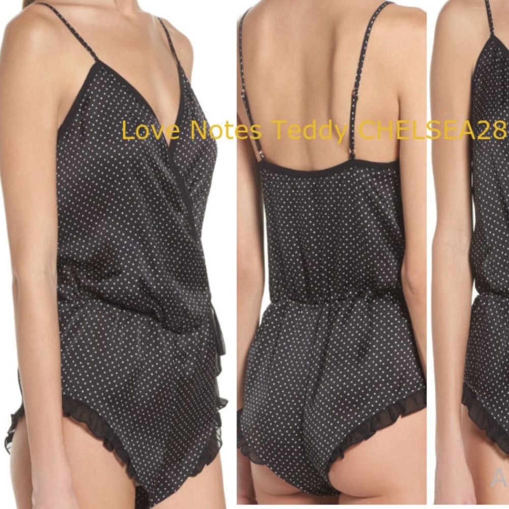 CHELSEA28 Love Notes Teddy Black Mini Polka